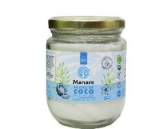 Procesado artesanalmente a bajas temperaturas a partir de cocos frescos, para así conservar todas sus propiedades, nutrientes, sabor y olor. Producto orgánico.